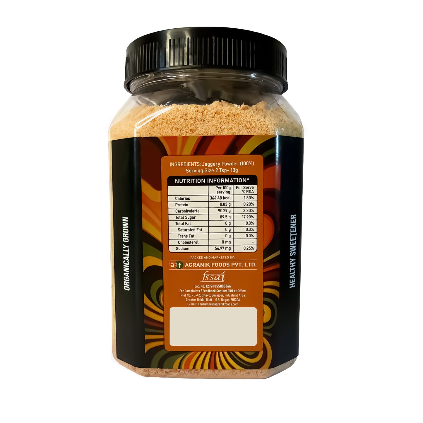 Agranik Pure Jaggery Powder (Gur Powder) | 100% Natural and Chemical Free Made from Sugarcane