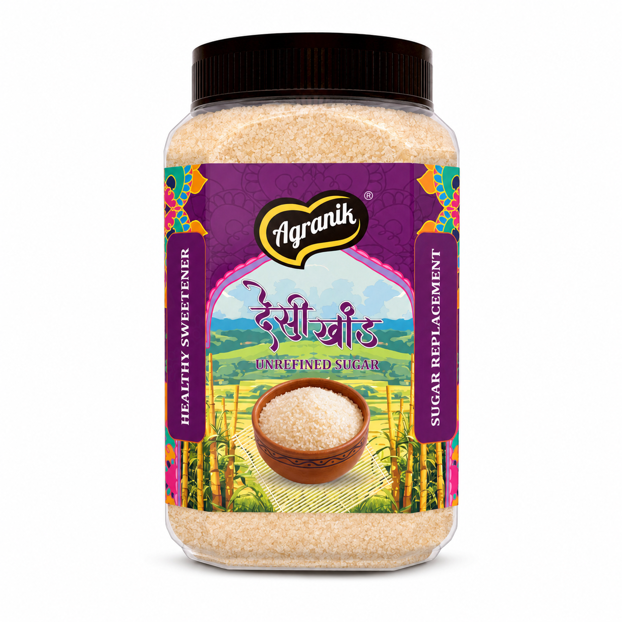 Agranik Pure Desi Khand, Traditionally Made Natural and Chemical Free Sugar Replacement