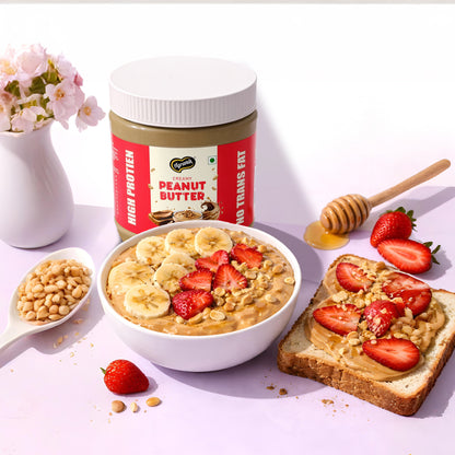 Agranik High Protein Choco Crunchy  and Creamy Peanut Butter Original Flavour Delicious Spread for Daily Use | Dual Pack Combo-340x2