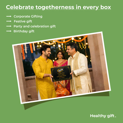 Agranik Celebration Gift Pack, Roasted cashew, Roasted Peanuts, Roasted Makhana | Ultimate Snacks and Chakhna Pack For Gifting-737gm