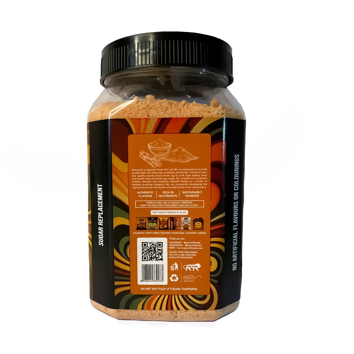 Agranik Healthy Sweeteners Combo Pure Jaggery Powder + Desi Khand Dual Combo Pack | 100% Chemical Free and Naturally Processed Healthy Sweeteners Best Alternative for Refined Sugar  (700G + 700G)