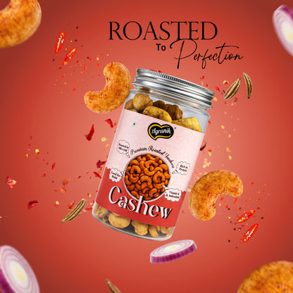 Agranik Roasted Tandoori Cashew High Protein Tasty & Heathy Snacks-160g
