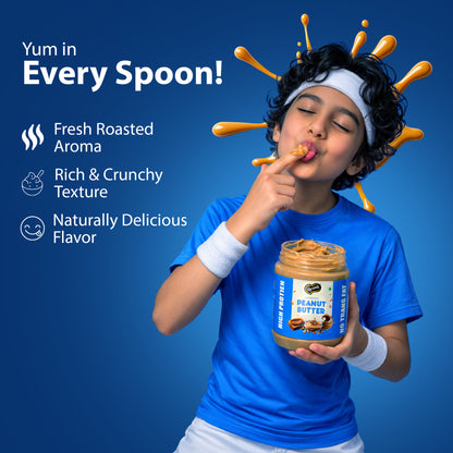 Agranik Crunchy Peanut Butter | High Protein Spread | No Palm Oil, No Preservatives Tasty & Healthy Spread