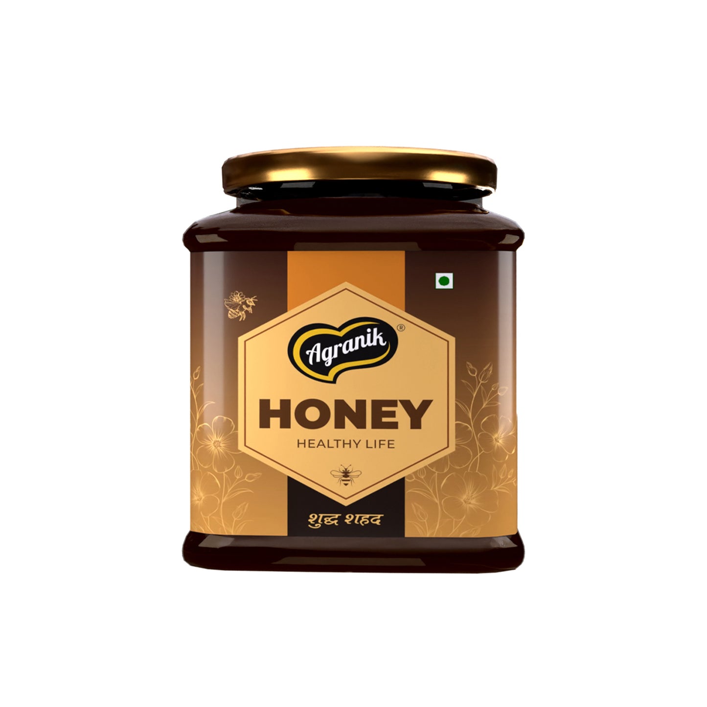 Agranik Pure Himalayan Honey | Multiflora Natural Honey Sourced from the Himalayas-500g
