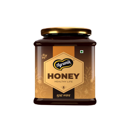 Agranik Pure Himalayan Honey | Multiflora Natural Honey Sourced from the Himalayas-500g