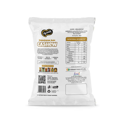 Agranik Himalayan Salt Flavored Roasted Cashew High Protein Super Tasty Rich Crunch Healthy Snack