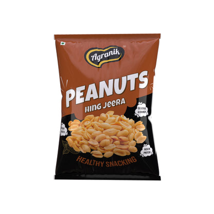 Agranik Healthy Snack Roasted Peanuts Hing Jeera Flavour | Goodness of Olive Oil,  No Palm Oil, No Preservatives, High Protein Healthy Snack for Daily Use (200G)