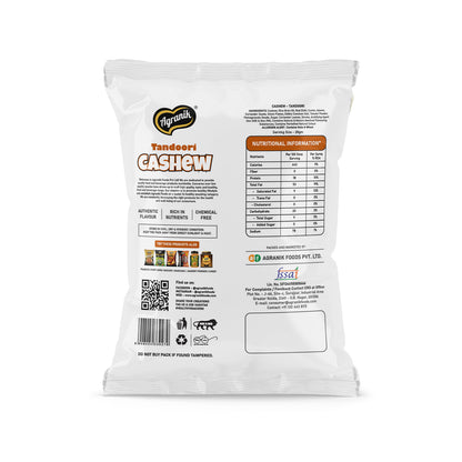 Agranik Tandoori Flavored Roasted Cashew High Protein Super Tasty Rich Crunch Healthy Snack