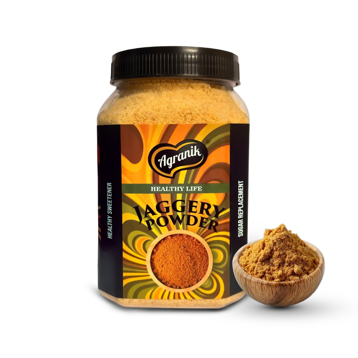 Agranik Pure Jaggery Powder (Gur Powder) | 100% Natural and Chemical Free Made from Sugarcane