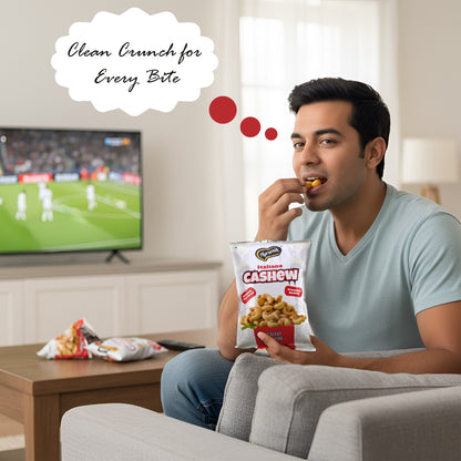 Agranik Italiano Flavored Roasted Cashew High Protein Super Tasty Rich Crunch Healthy Snack-39g