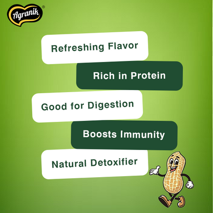 Agranik Healthy Snack Roasted Peanuts Pudina Flavour | Goodness of Olive Oil,  No Palm Oil, No Preservatives, High Protein Healthy Snack for Daily Use (200G)