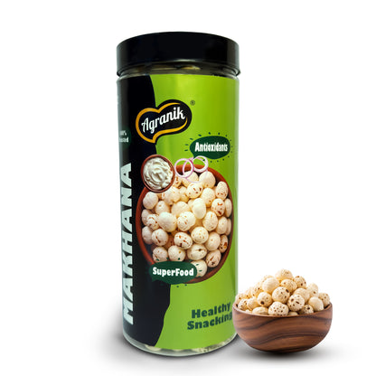 Agranik Cream & Onion Roasted Makhana | Low Calorie, Crunchy & Wholesome Healthy Snack-79g