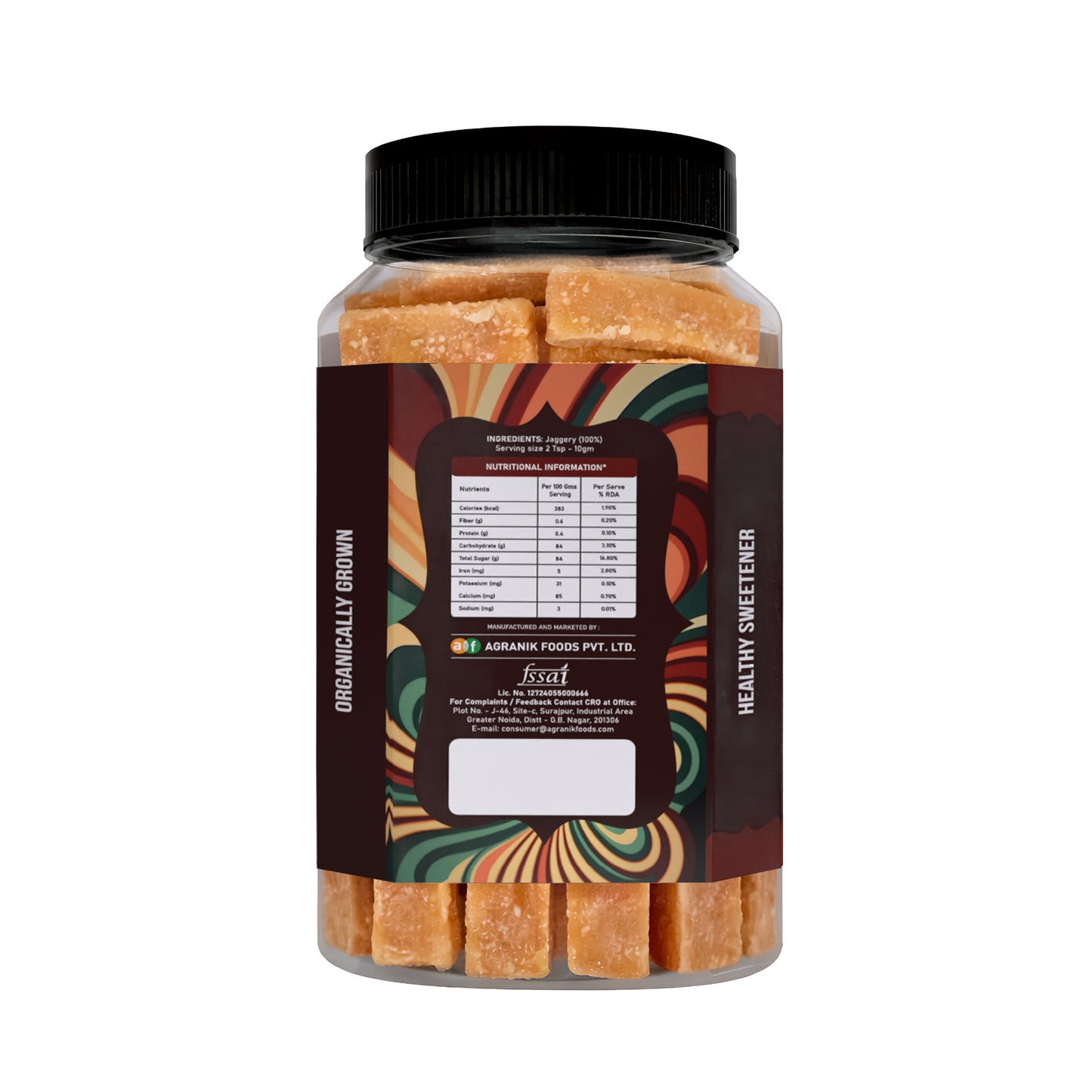 Agranik Jaggery Cubes Healthy Sweet Bites 100% Pure Natural and Chemical Free Ideal for Desserts Recipes and Casual Bites