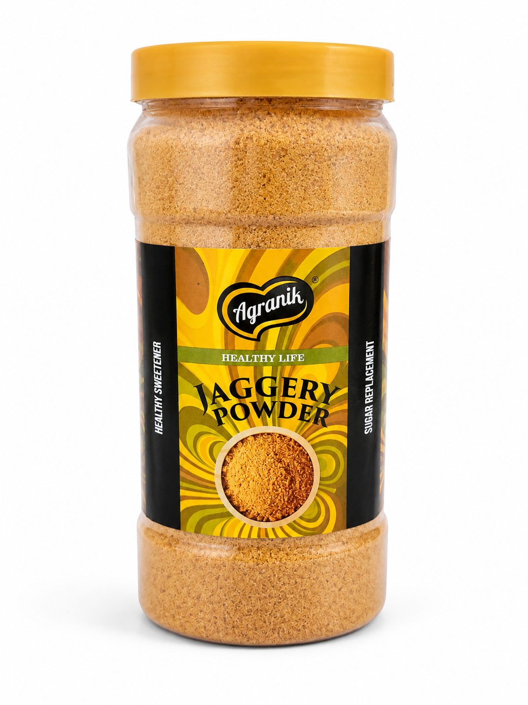 Agranik Pure Jaggery Powder, Natural and Chemical Free, Traditionally Made, Ideal for Beverages and Recipes - 1KG