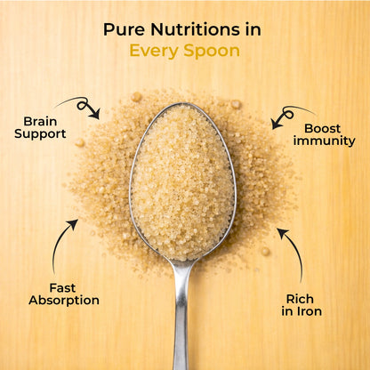 Agranik Pure Desi Khand Unrefined Sugar combo | 100% Chemical Free and Naturally Processed Healthy Sweetener Best Alternative for Refined Sugar  (700Gx2)