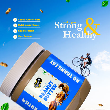 Agranik Crunchy Peanut Butter | High Protein Spread | No Palm Oil, No Preservatives Tasty & Healthy Spread