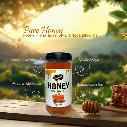 Agranik Pure Himalayan Honey | Multiflora Natural Honey Sourced from the Himalayas