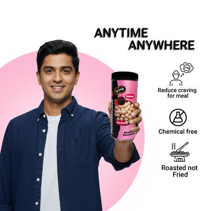 Agranik Himalayan Salt Flavored Roasted Makhana High Protein Low Calorie Healthy Snack-79g