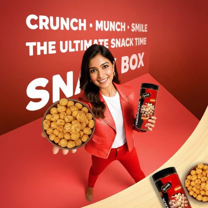 Agranik Peri Peri Flavored Mild Spicy Roasted Makhana Healthy Snack for Everyday Use-79g