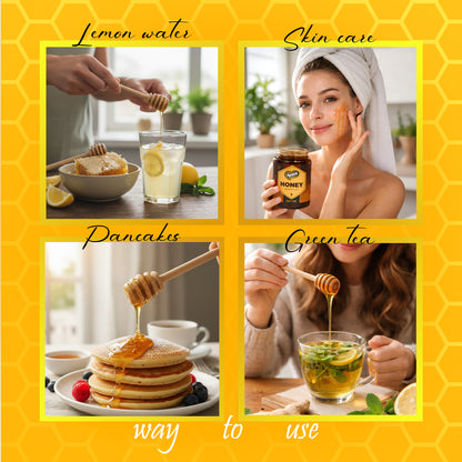 Agranik Pure Himalayan Honey | Multiflora Natural Honey Sourced from the Himalayas- 400g