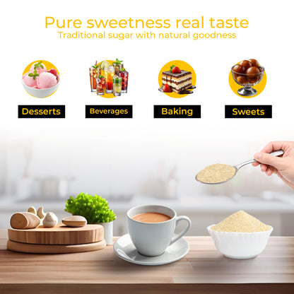 Agranik Pure Desi Khand with Minerals | Raw Natural and Unrefined Sugar